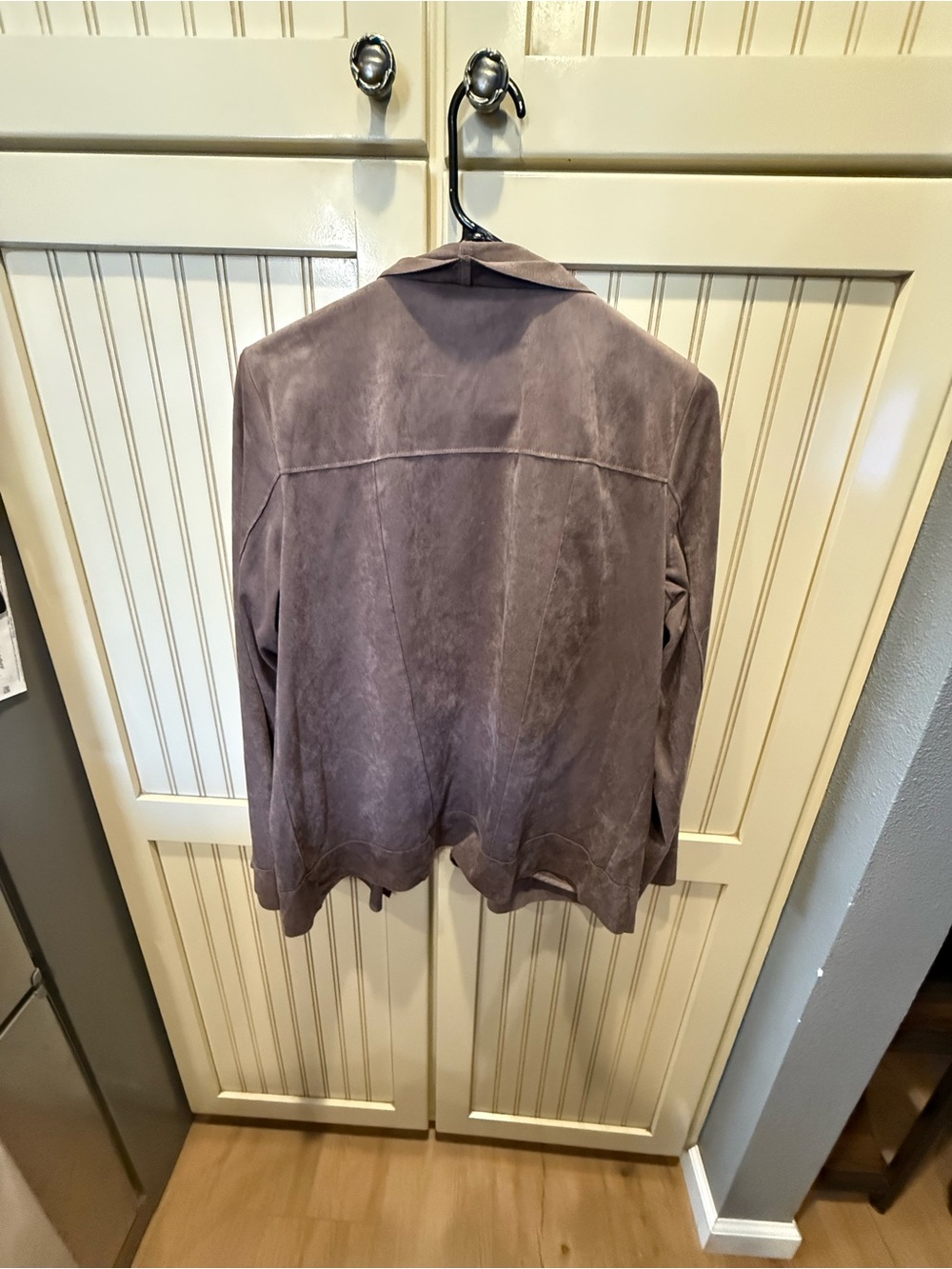 Kut from the Kloth Taupe Draped Open Front Jacket - Picture 2 of 2